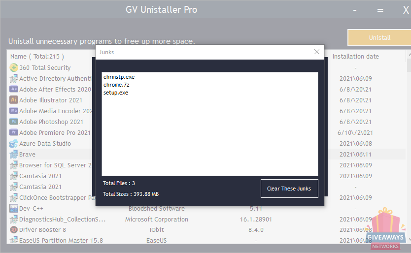 GV Uninstaller Pro